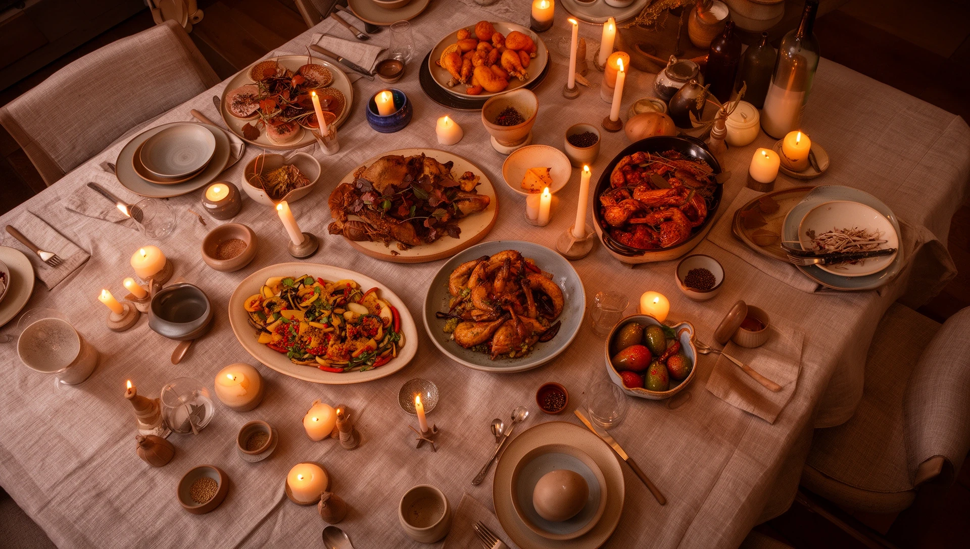 Stół z jedzeniem — Savorelle Studio